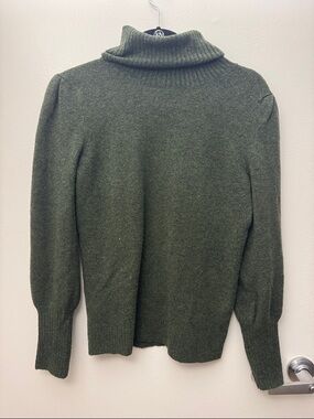 J. Crew Factory Olive Green Turtleneck Sweater